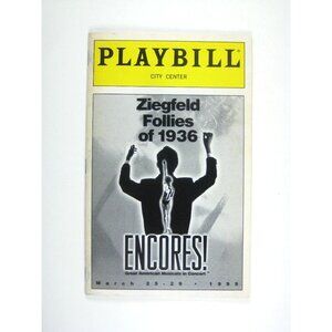 Ziegfeld Follies 1936 Playbill City Center Encore March 1999 Ebersole Henshall